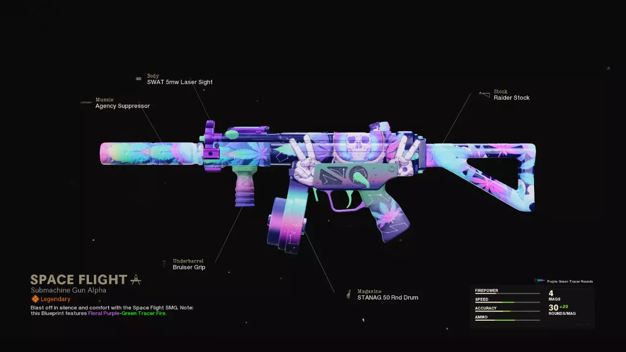 Space Flight - COD Warzone and Black Ops Cold War Weapon Blueprint | Call of Duty Space Flight - COD Warzone and Black Ops Cold War Weapon Blueprint | Call of Duty