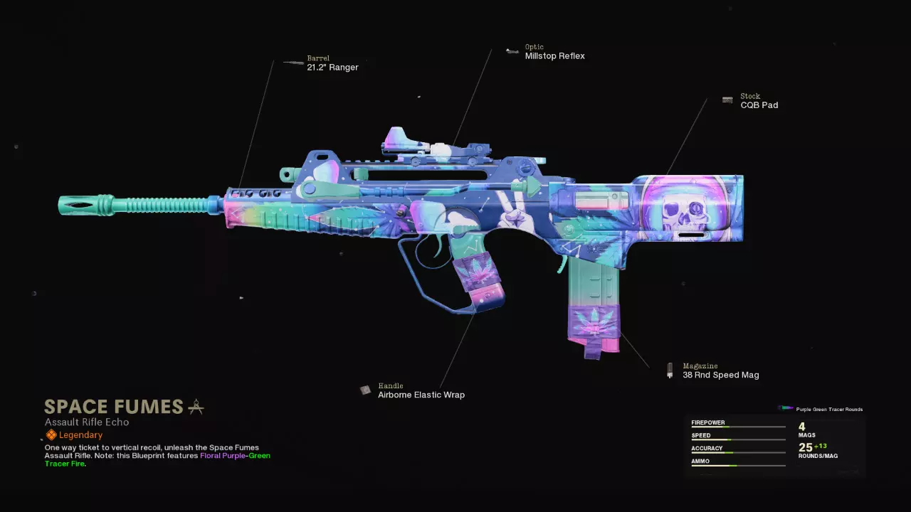Space Fumes - COD Warzone and Black Ops Cold War Weapon Blueprint | Call of Duty