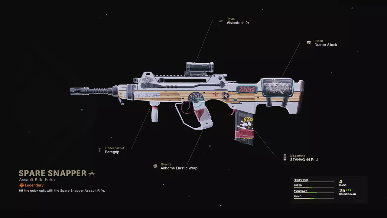 Spare Snapper - COD Warzone and Black Ops Cold War Weapon Blueprint | Call of Duty