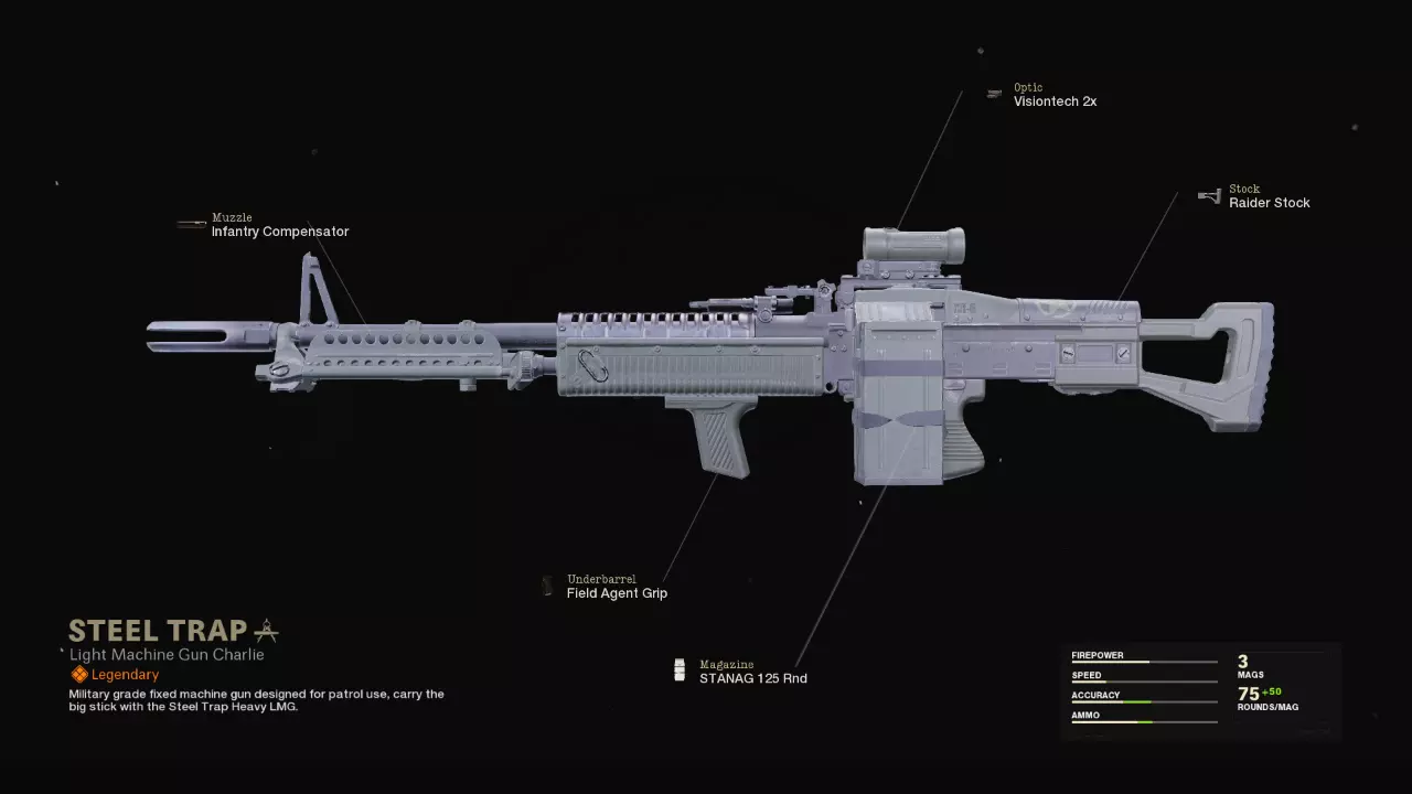 Steel Trap - COD Warzone and Black Ops Cold War Weapon Blueprint | Call of Duty Steel Trap - COD Warzone and Black Ops Cold War Weapon Blueprint | Call of Duty