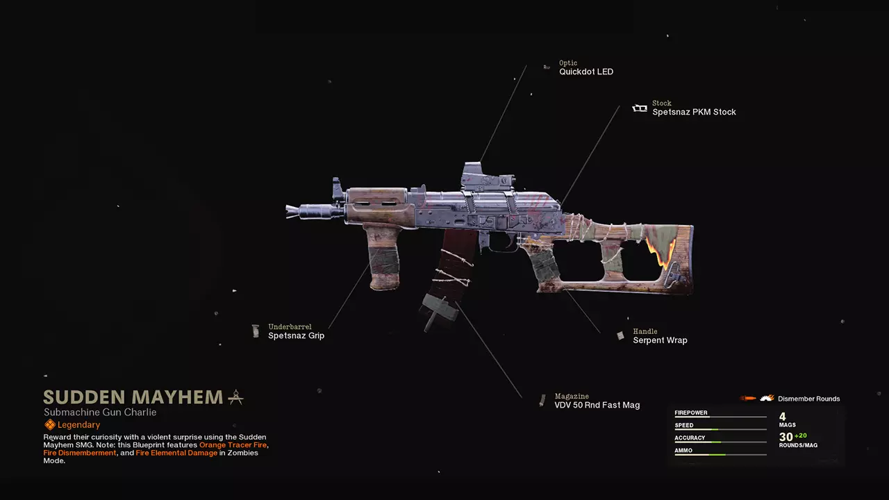 Sudden Mayhem - COD Warzone and Black Ops Cold War Weapon Blueprint | Call of Duty