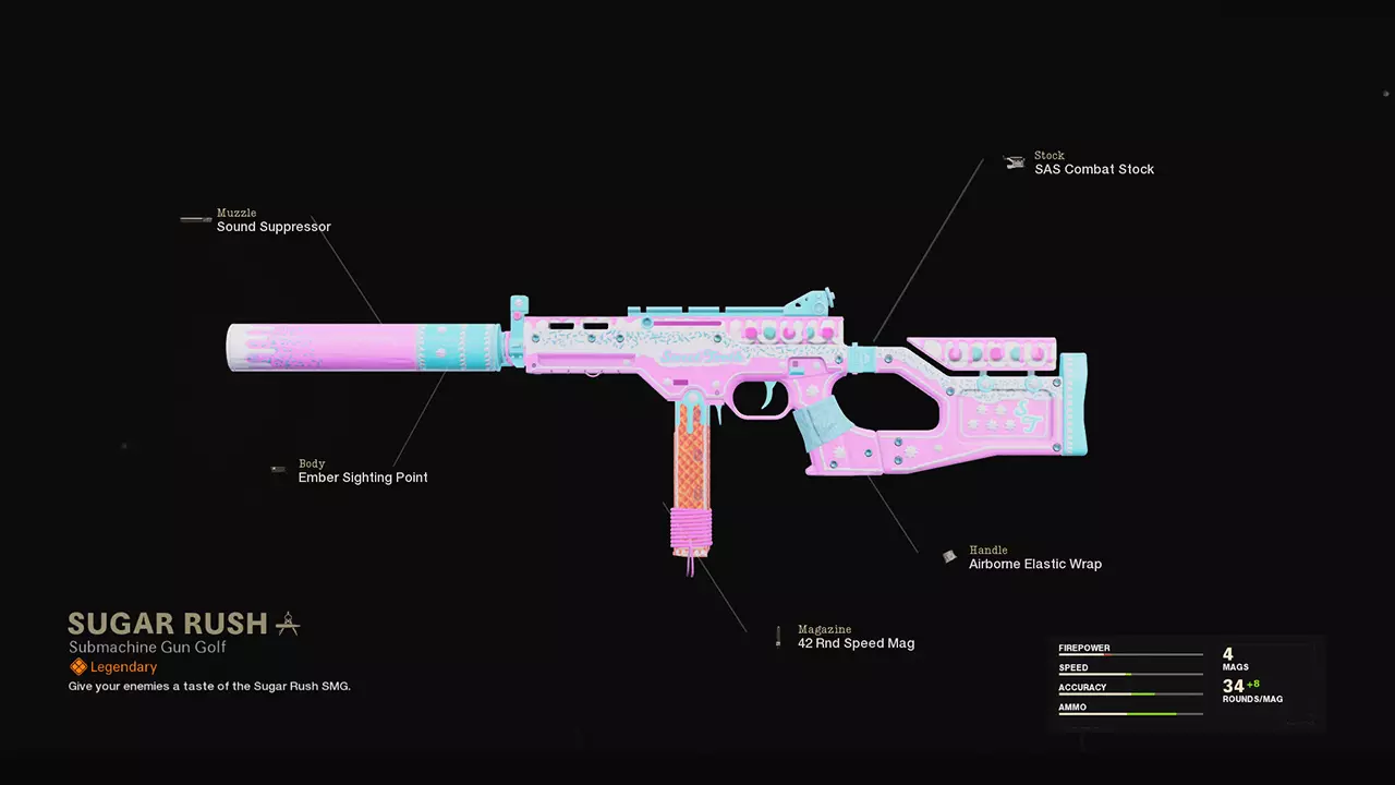 Sugar Rush - COD Warzone and Black Ops Cold War Weapon Blueprint | Call of Duty