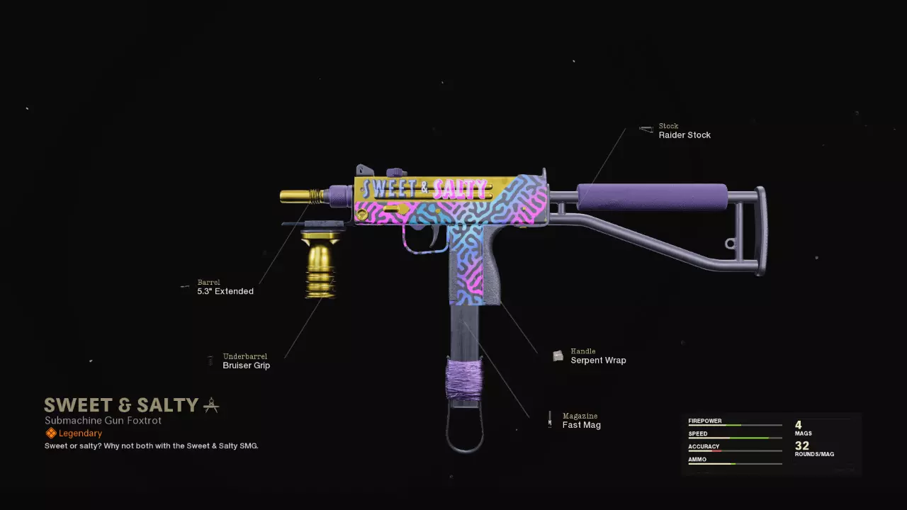 Sweet & Salty - COD Warzone and Black Ops Cold War Weapon Blueprint | Call of Duty