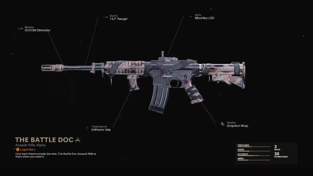 The Battle Doc - COD Warzone and Black Ops Cold War Weapon Blueprint | Call of Duty