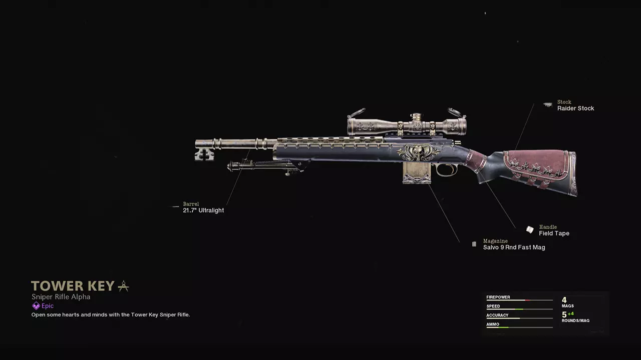 Tower Key - COD Warzone and Black Ops Cold War Weapon Blueprint | Call of Duty Tower Key - COD Warzone and Black Ops Cold War Weapon Blueprint | Call of Duty