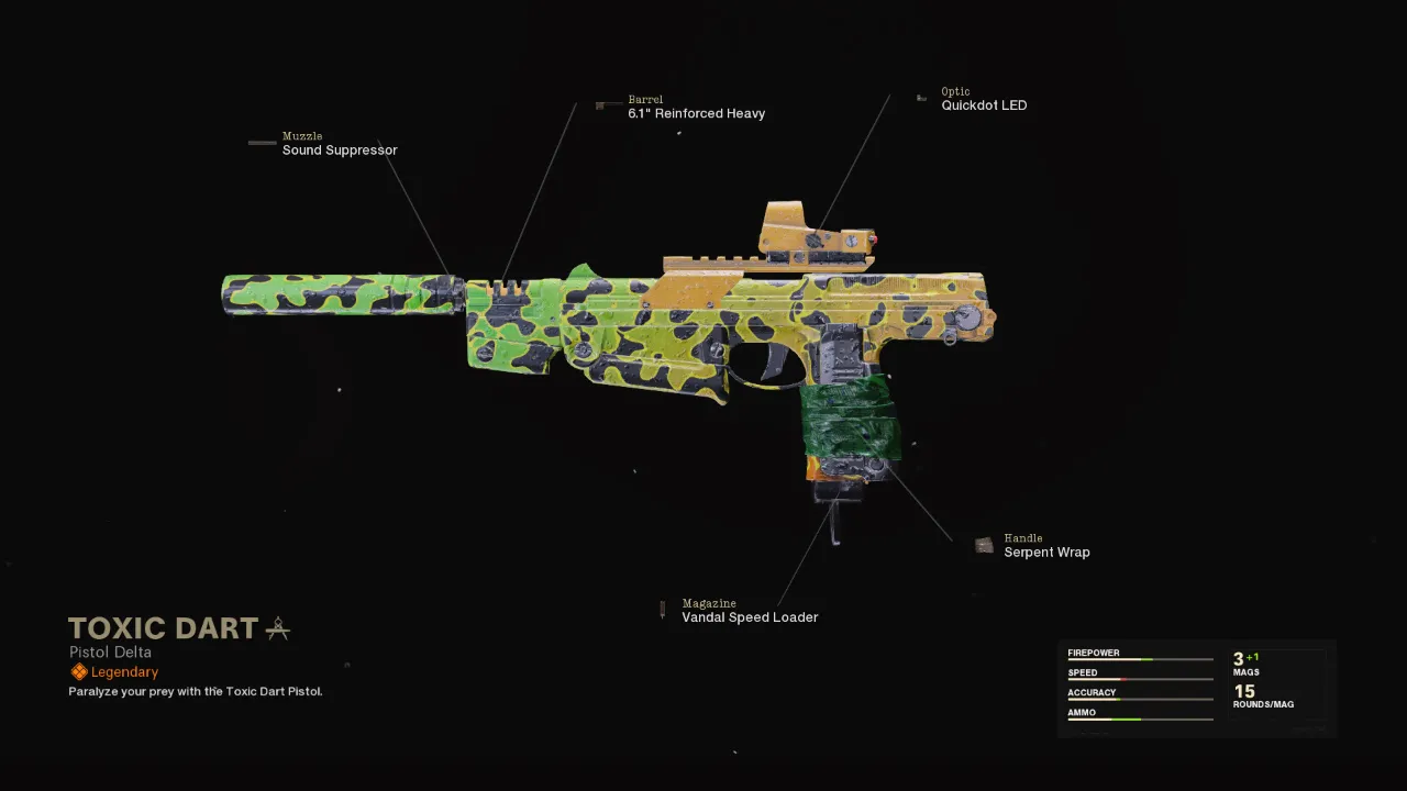 Toxic Dart - COD Warzone and Black Ops Cold War Weapon Blueprint | Call of Duty Toxic Dart - COD Warzone and Black Ops Cold War Weapon Blueprint | Call of Duty