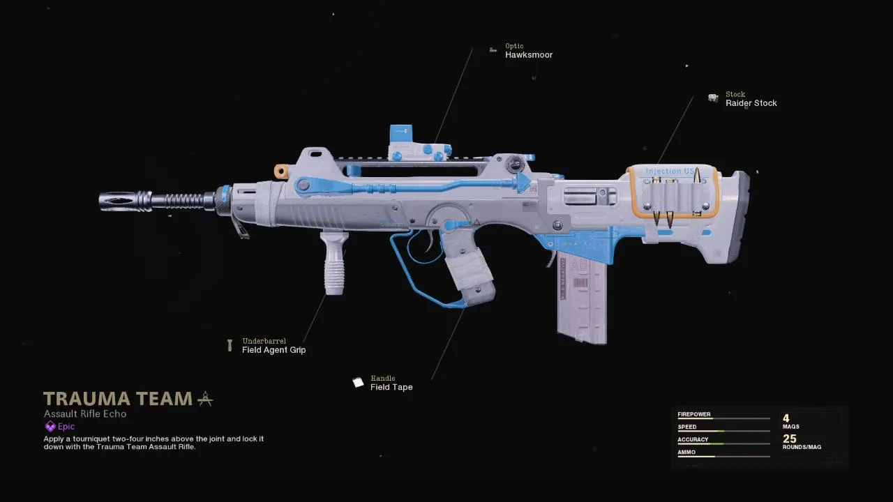 Trauma Team - COD Warzone and Black Ops Cold War Weapon Blueprint | Call of Duty Trauma Team - COD Warzone and Black Ops Cold War Weapon Blueprint | Call of Duty