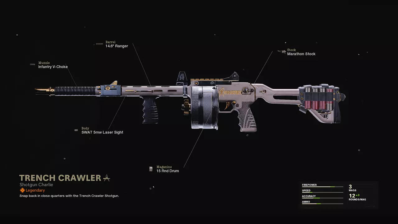 Trench Crawler - COD Warzone and Black Ops Cold War Weapon Blueprint | Call of Duty