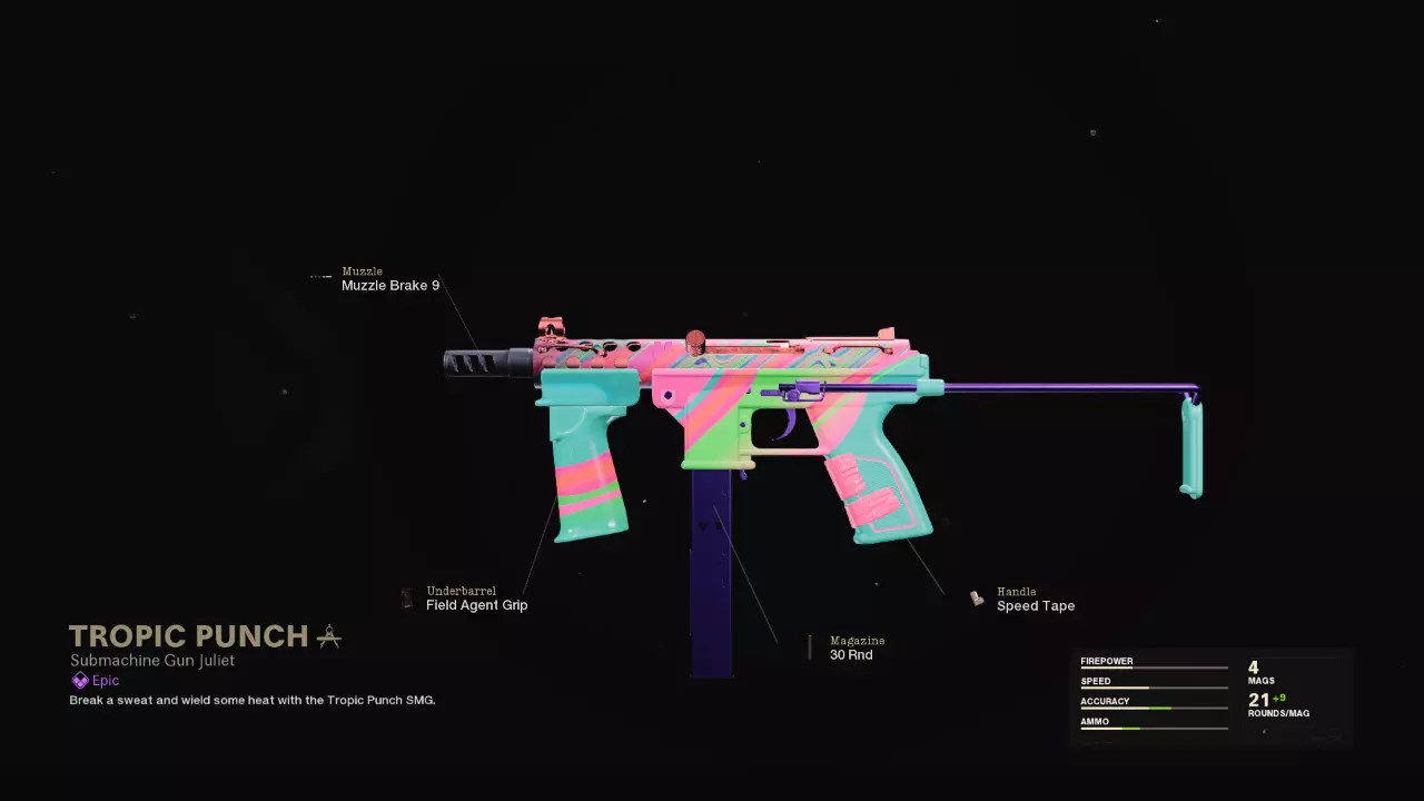 Tropic Punch - COD Warzone and Black Ops Cold War Weapon Blueprint | Call of Duty Tropic Punch - COD Warzone and Black Ops Cold War Weapon Blueprint | Call of Duty