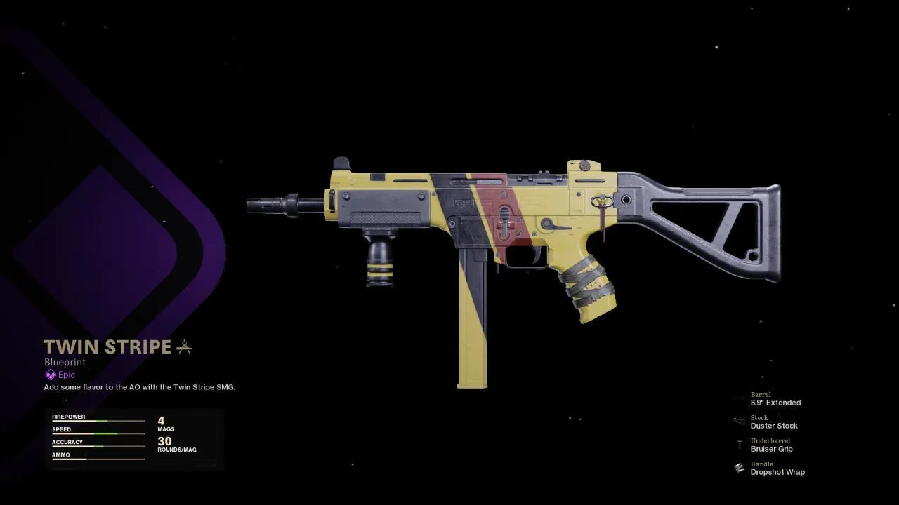 Twin Stripe - COD Warzone and Black Ops Cold War Weapon Blueprint | Call of Duty Twin Stripe - COD Warzone and Black Ops Cold War Weapon Blueprint | Call of Duty