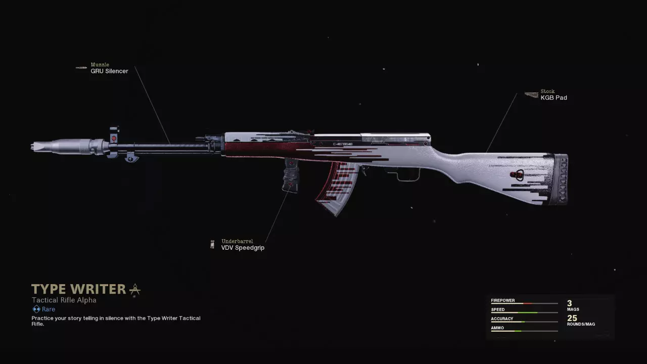 Type Writer - COD Warzone and Black Ops Cold War Weapon Blueprint | Call of Duty Type Writer - COD Warzone and Black Ops Cold War Weapon Blueprint | Call of Duty