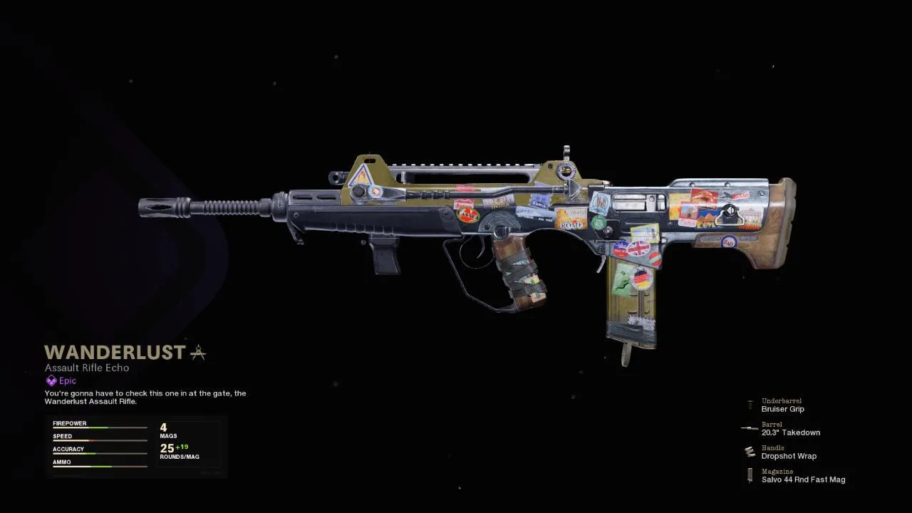 Wanderlust - COD Warzone and Black Ops Cold War Weapon Blueprint | Call of Duty Wanderlust - COD Warzone and Black Ops Cold War Weapon Blueprint | Call of Duty