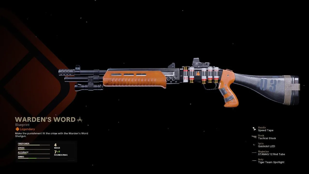 Warden's Word - COD Warzone and Black Ops Cold War Weapon Blueprint | Call of Duty Warden's Word - COD Warzone and Black Ops Cold War Weapon Blueprint | Call of Duty