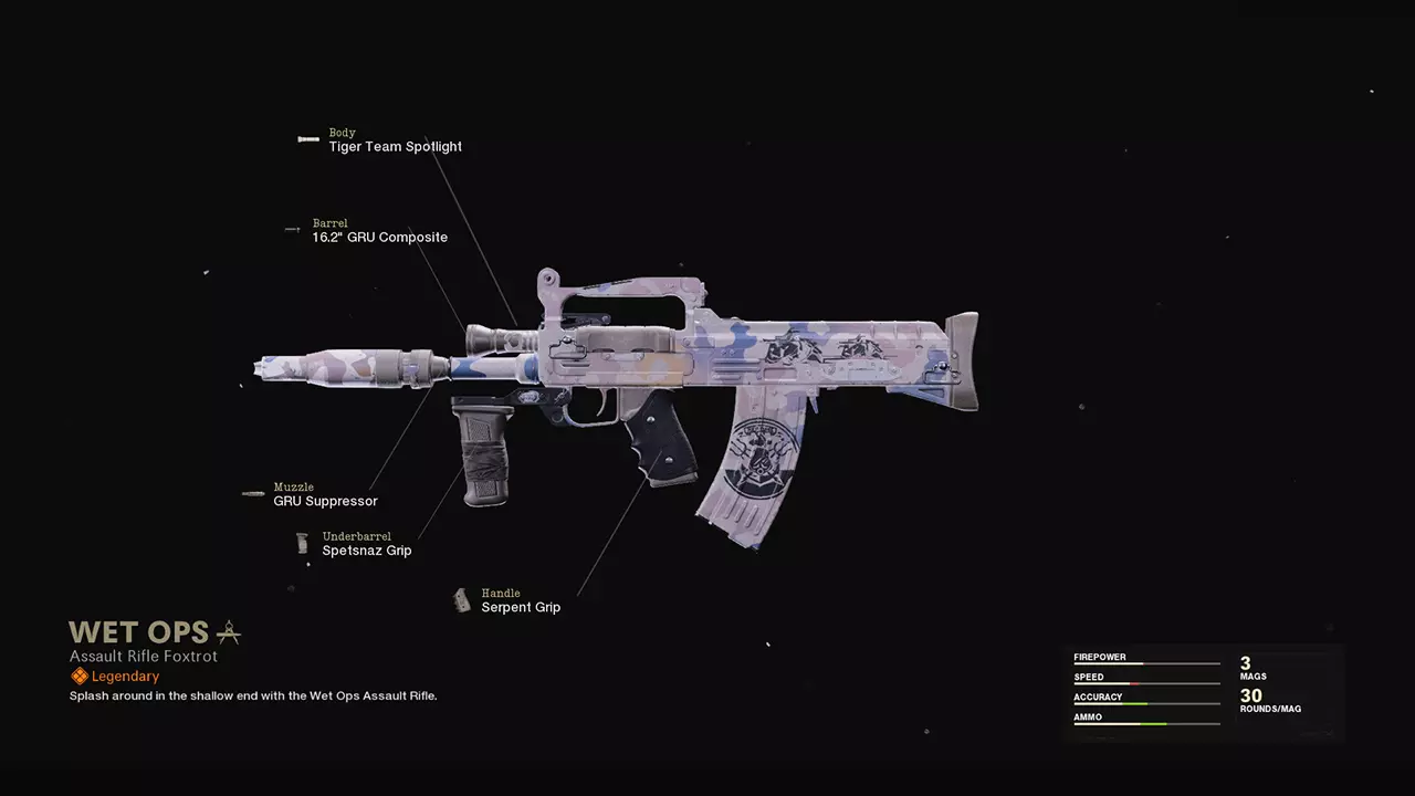 Wet Ops - COD Warzone and Black Ops Cold War Weapon Blueprint | Call of Duty
