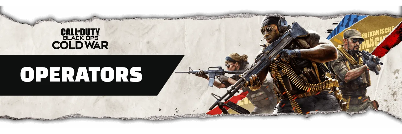 Call of Duty: Black Ops Cold War Operators List