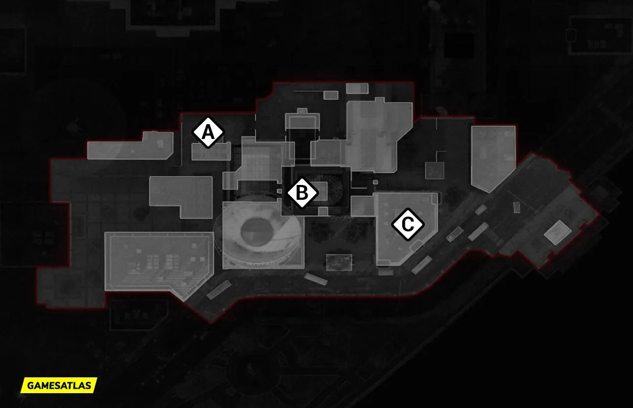 Moscow COD Cold War Map Domination Flags