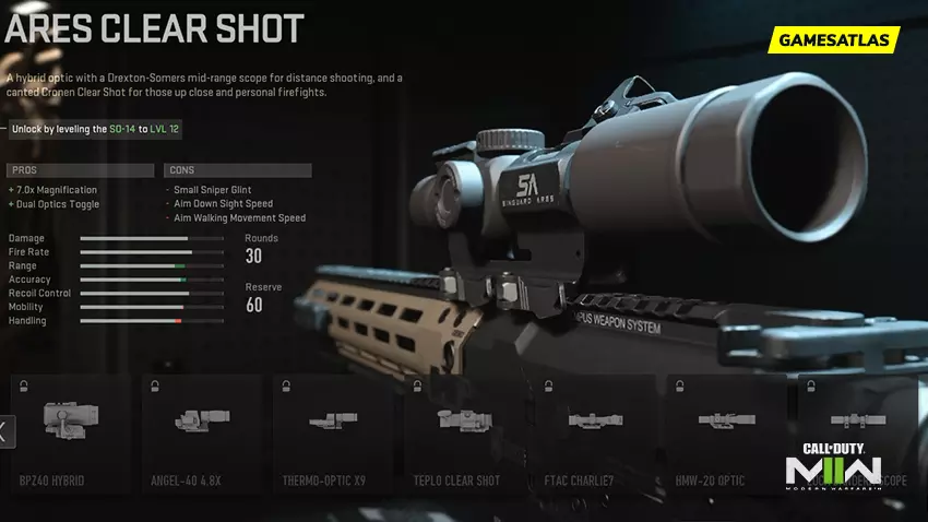 Ares Clear Shot - How To Get Optic in Warzone, MW3 and MW2