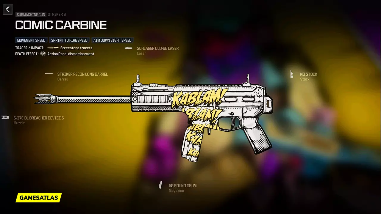 Comic Carbine - Warzone and Modern Warfare 3 Blueprint Comic Carbine - Warzone and Modern Warfare 3 Blueprint