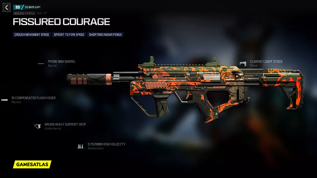 Fissured Courage - Warzone and Modern Warfare 3 Blueprint Fissured Courage - Warzone and Modern Warfare 3 Blueprint