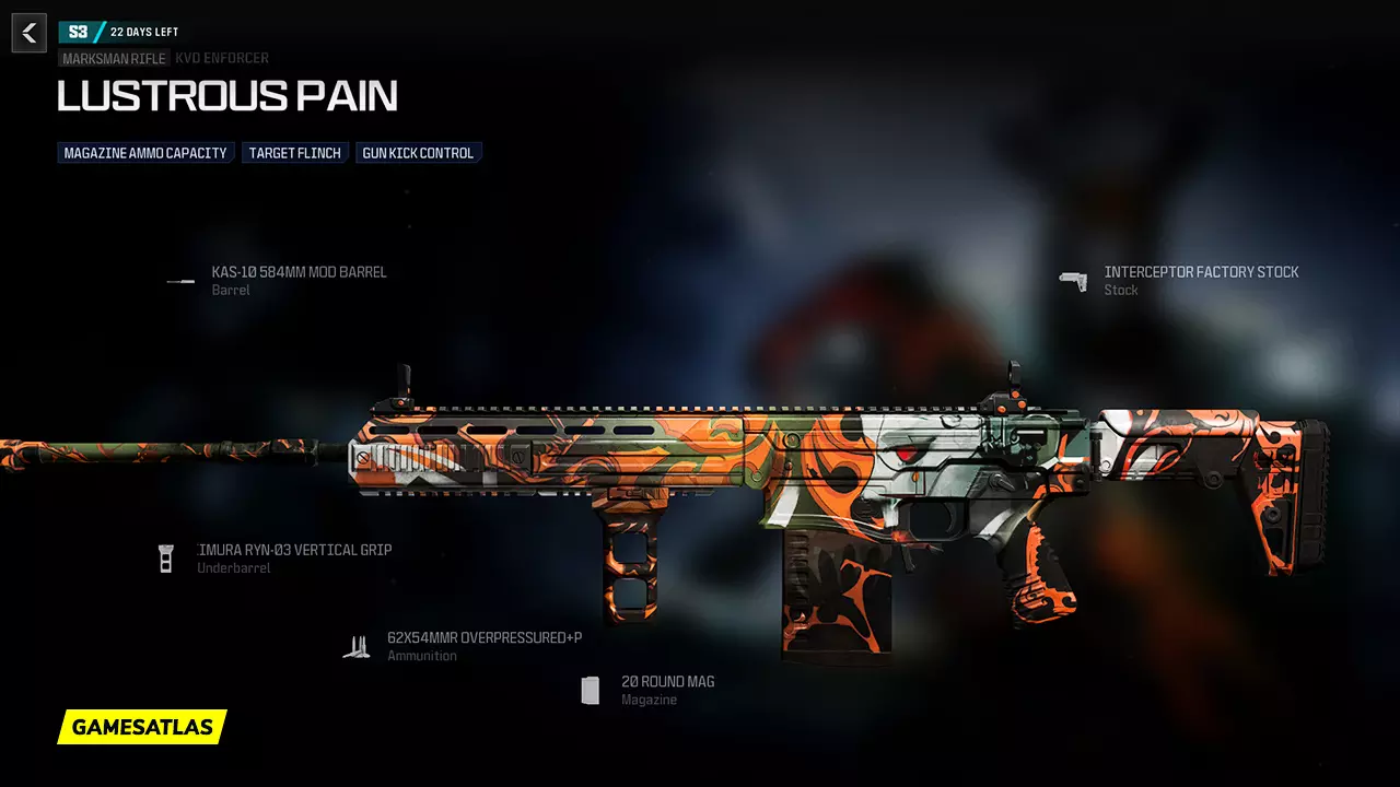 Lustrous Pain - Warzone and Modern Warfare 3 Blueprint Lustrous Pain - Warzone and Modern Warfare 3 Blueprint