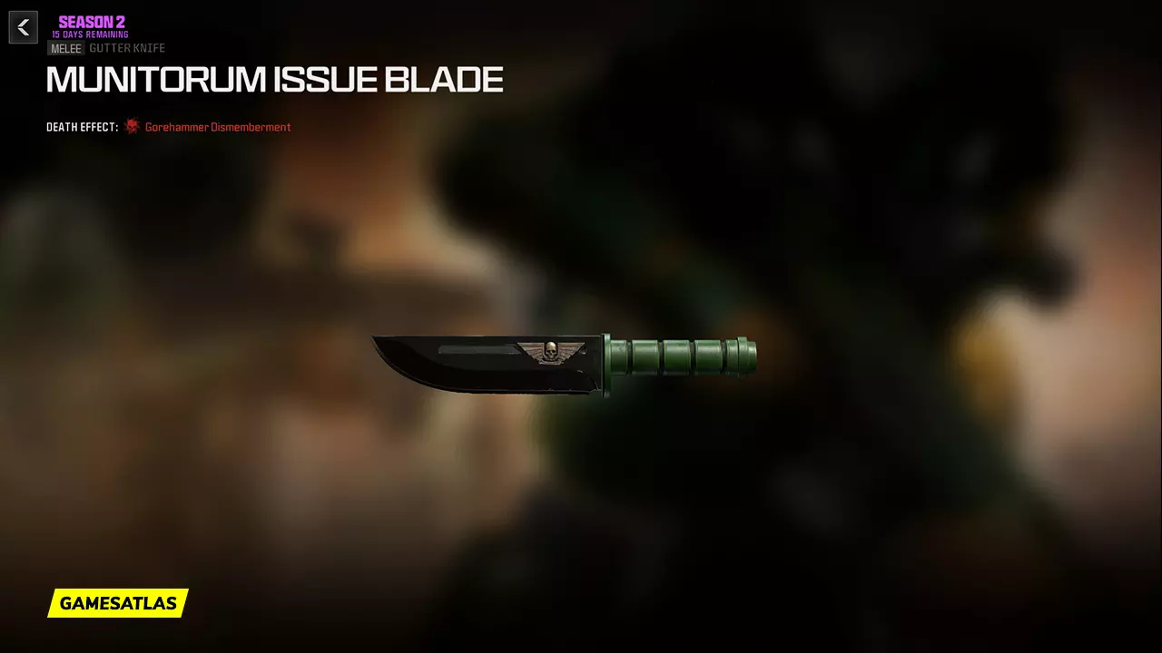 Munitorum Issue Blade - Warzone and Modern Warfare 3 Blueprint Munitorum Issue Blade - Warzone and Modern Warfare 3 Blueprint