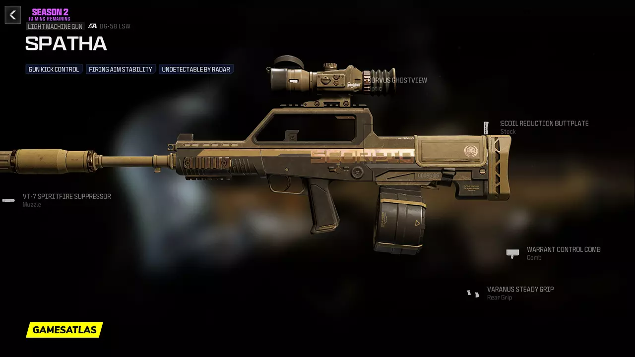 Spatha - Warzone and Modern Warfare 3 Blueprint Spatha - Warzone and Modern Warfare 3 Blueprint