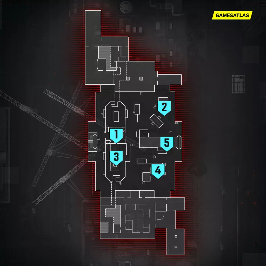 highrise tac map layout mw3 hardpoint rotations