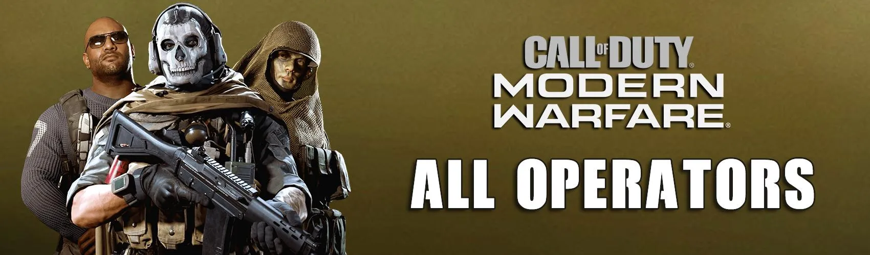 All Operators in Call of Duty: Modern Warfare