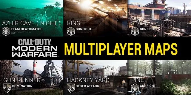call of duty modern warfare all multiplayer maps list