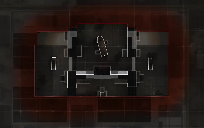 COD ModernWarfare Aisle 9 Mini Map Layout