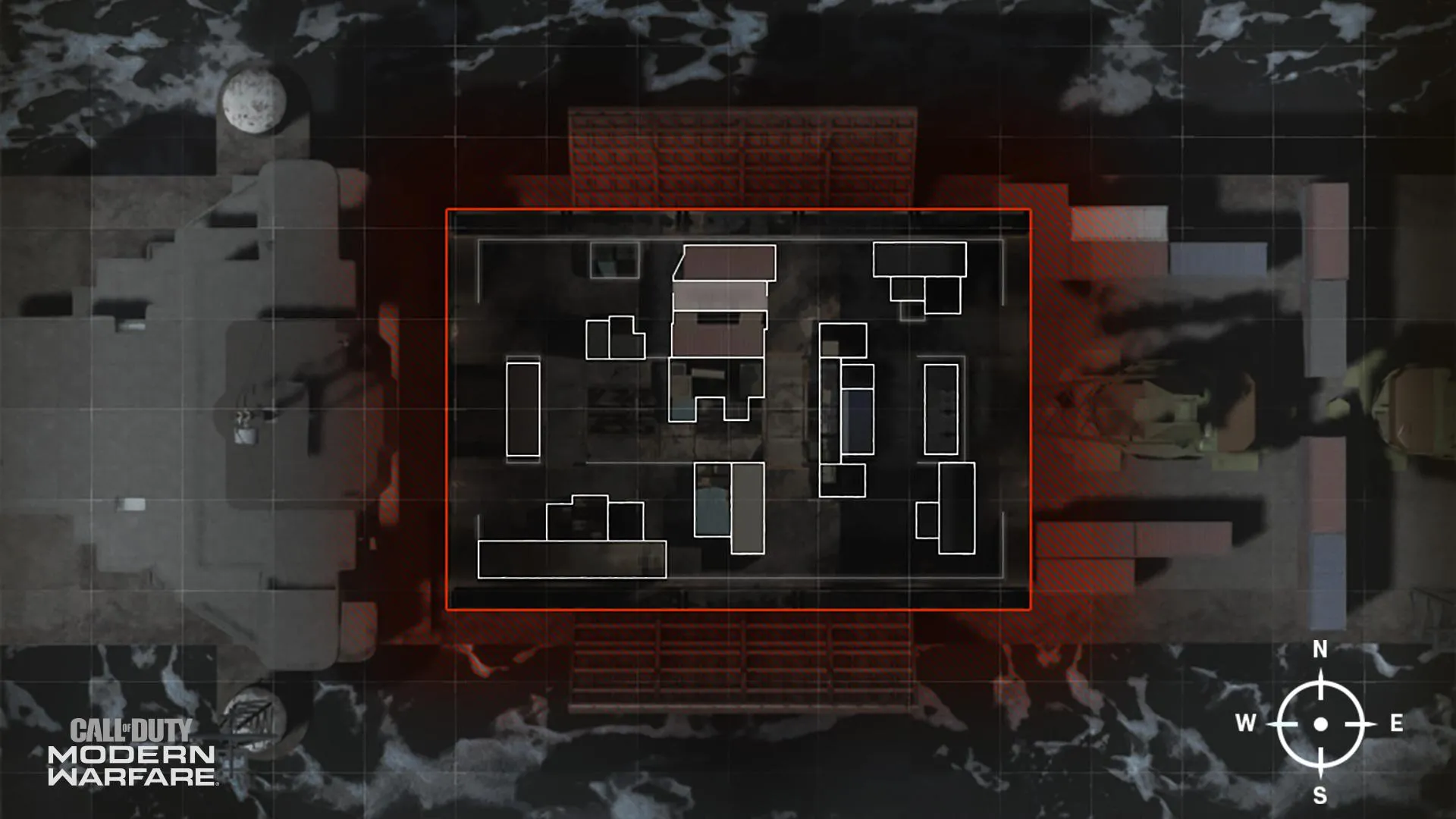 COD ModernWarfare Cargo Mini Map Layout