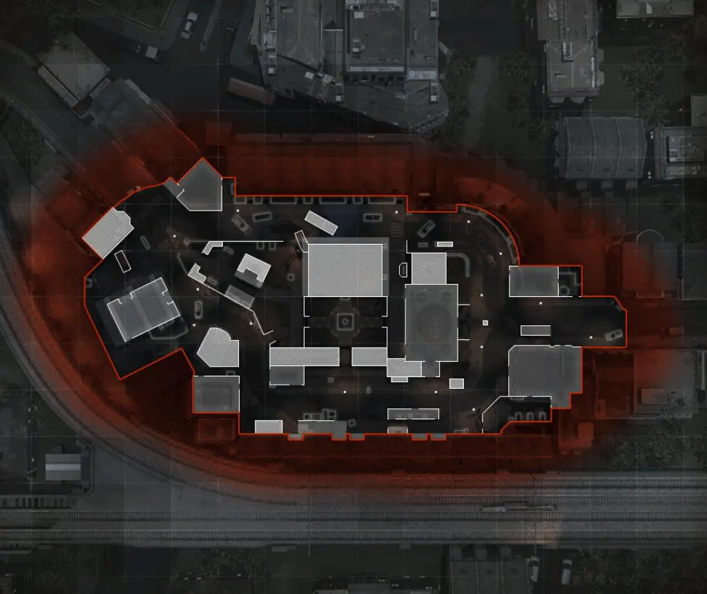 COD ModernWarfare Cheshire Park Mini Map Layout