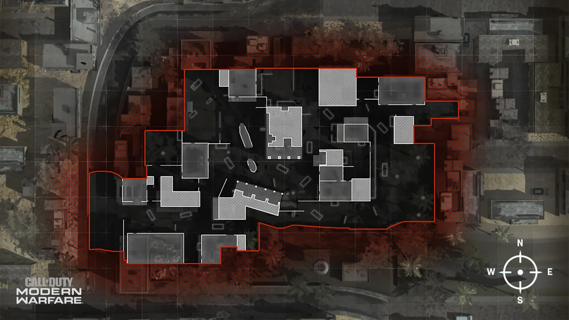 COD ModernWarfare Crash Mini Map Layout