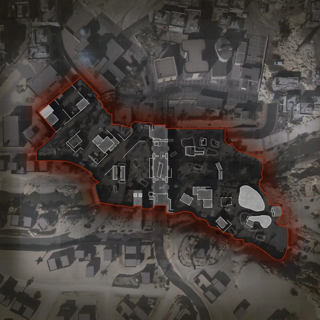 COD ModernWarfare EuphratesBridge Mini Map Layout