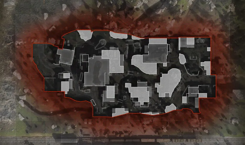 COD ModernWarfare Hovec Sawmill Mini Map Layout