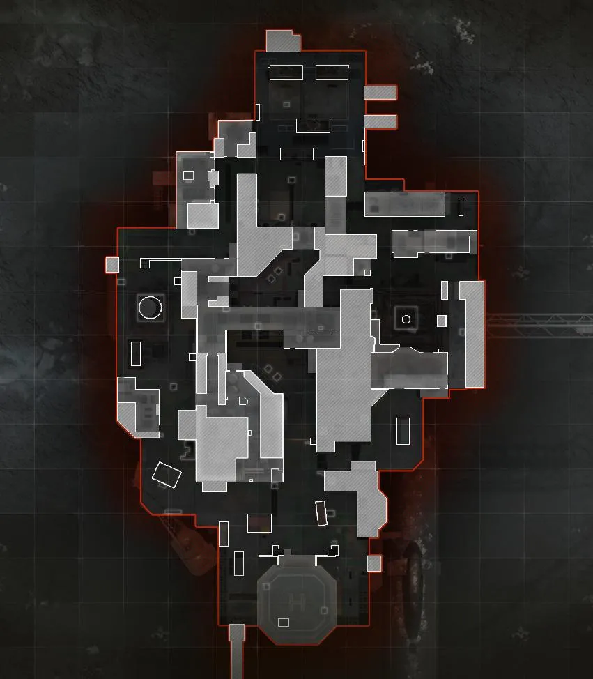 COD ModernWarfare Petrov Oil Rig Mini Map Layout