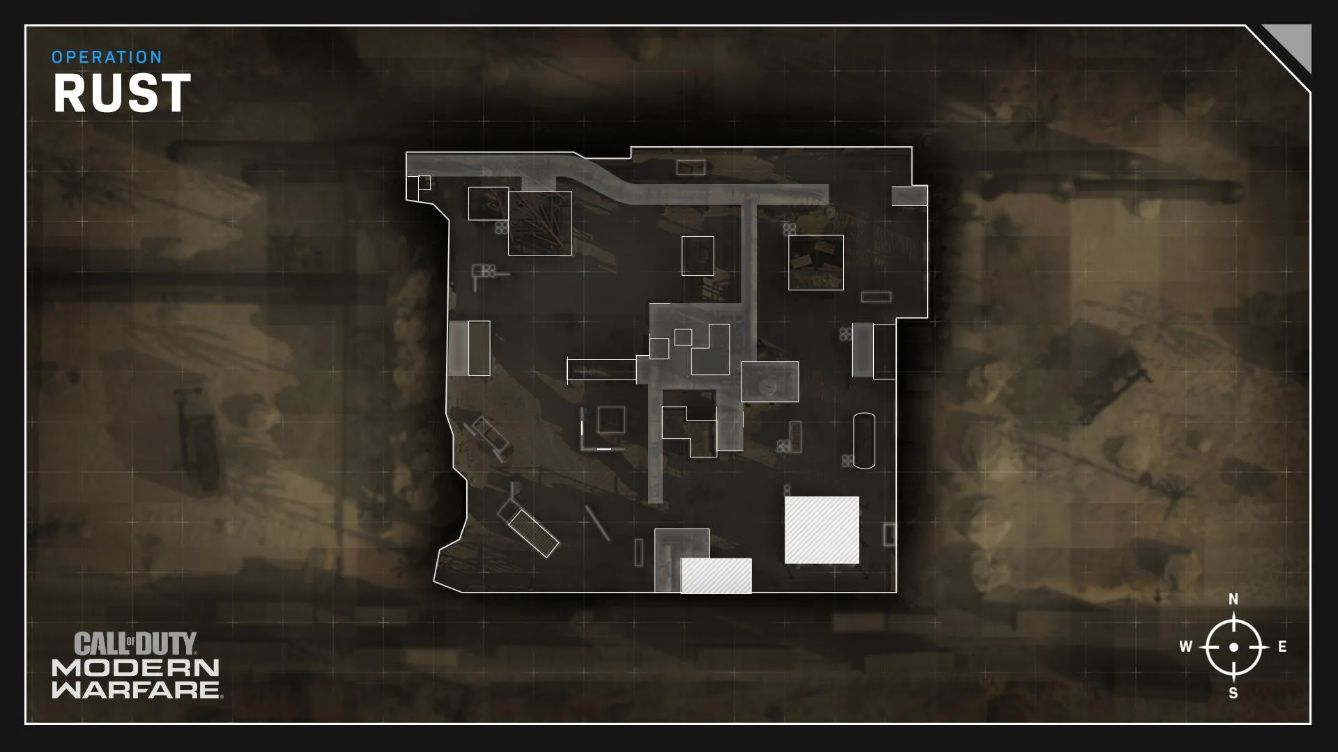 COD ModernWarfare Rust Mini Map Layout