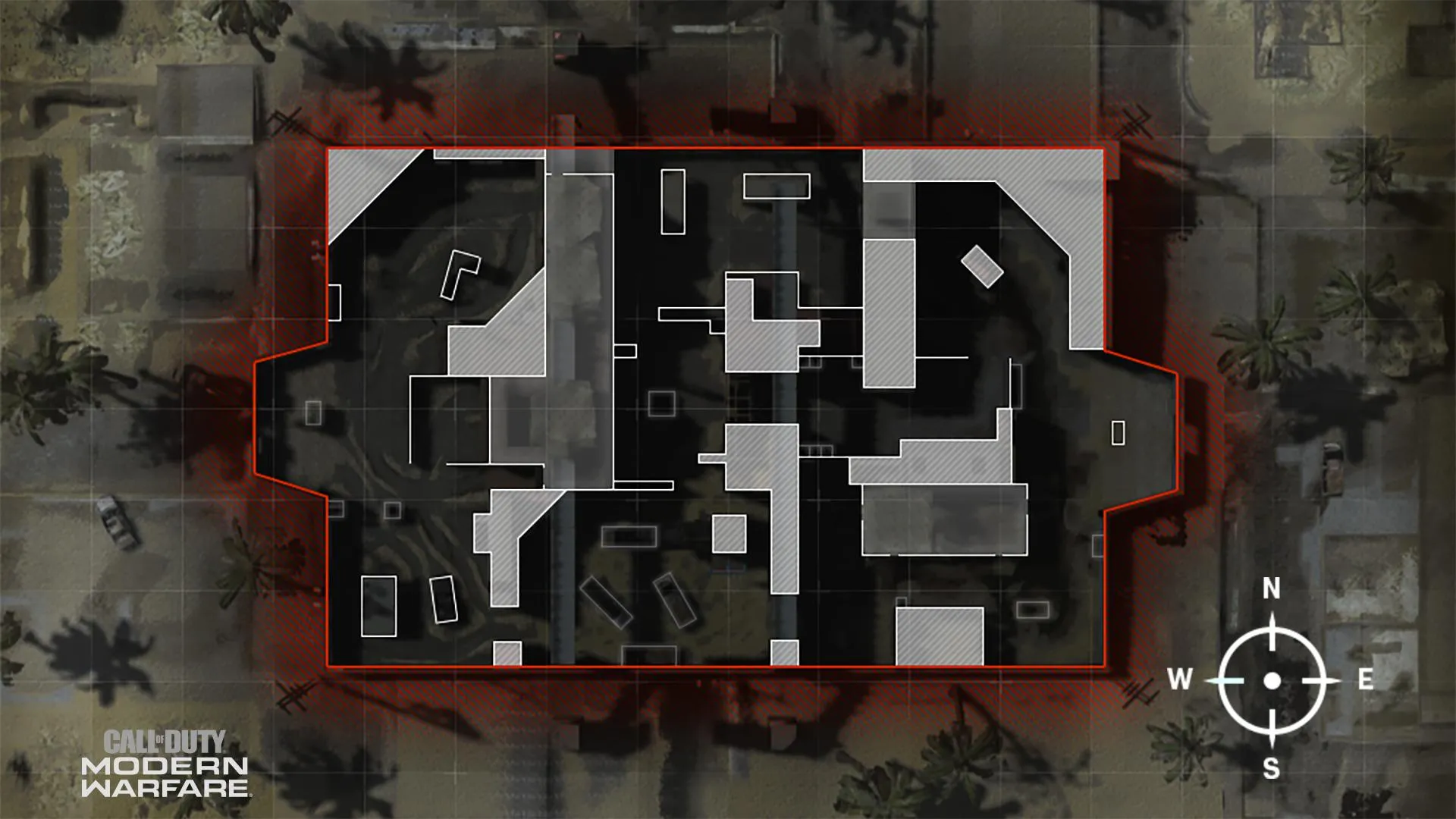 COD ModernWarfare ShootHouse Mini Map Layout