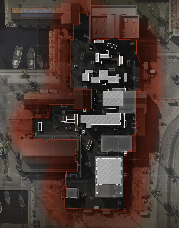 COD ModernWarfare Suldal Harbor Mini Map Layout