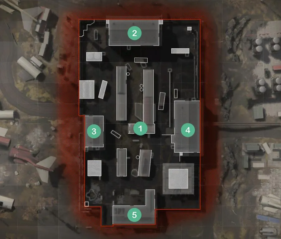 Scrapyard Map Headquarters Hardpoint Rotations