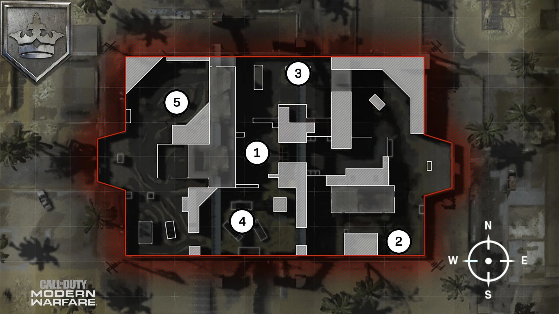 ShootHouse Map Headquarters Hardpoint Rotations