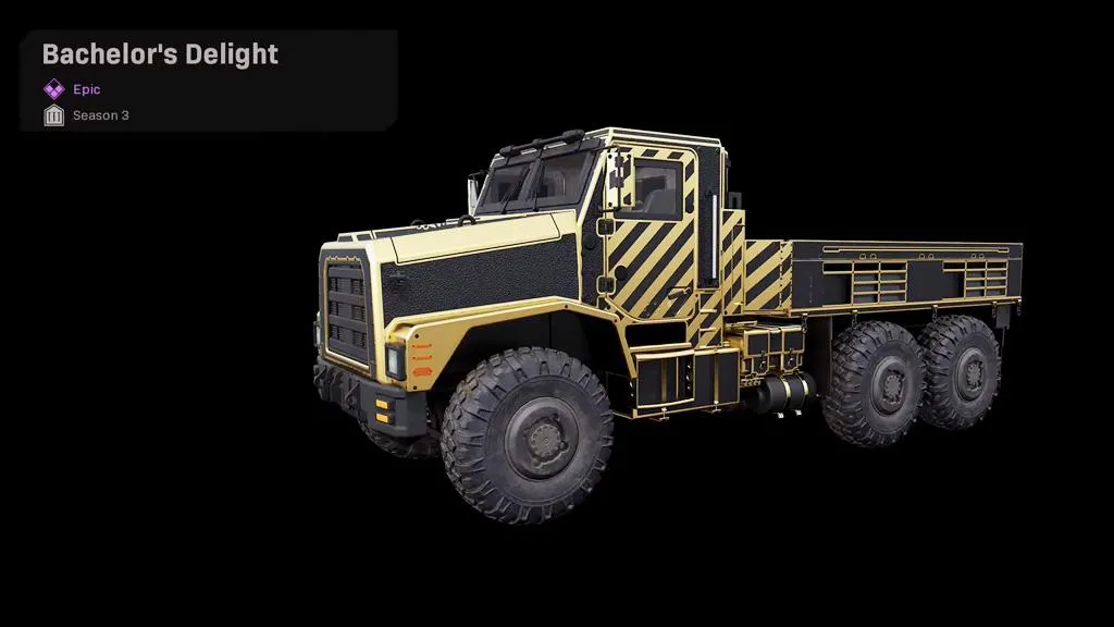 Bachelor's Delight | Cargo Truck Skin - Vehicle Skin in COD Warzone | Call of Duty