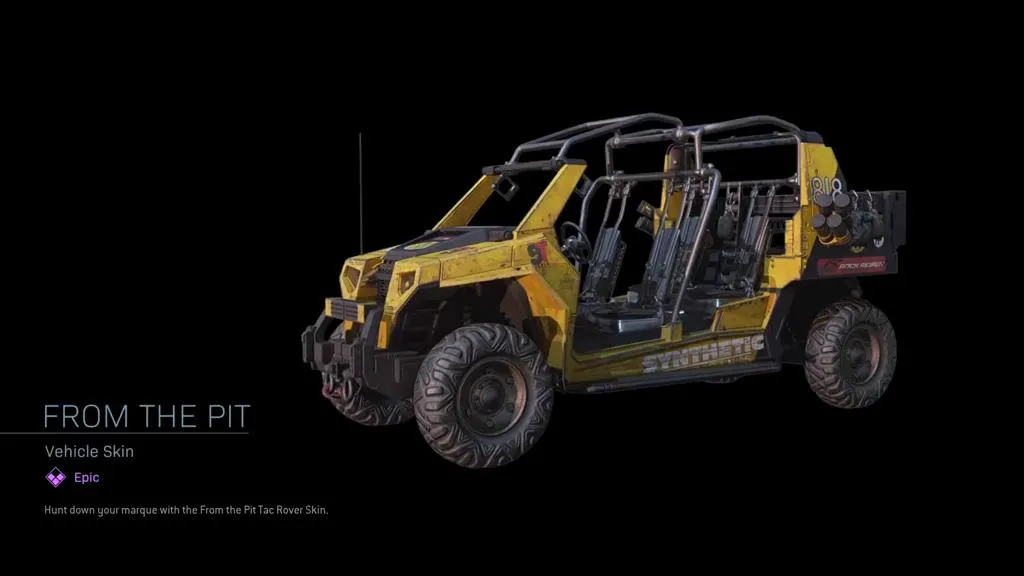 From The Pit | Tac Rover Skin - Vehicle Skin in COD Warzone | Call of Duty