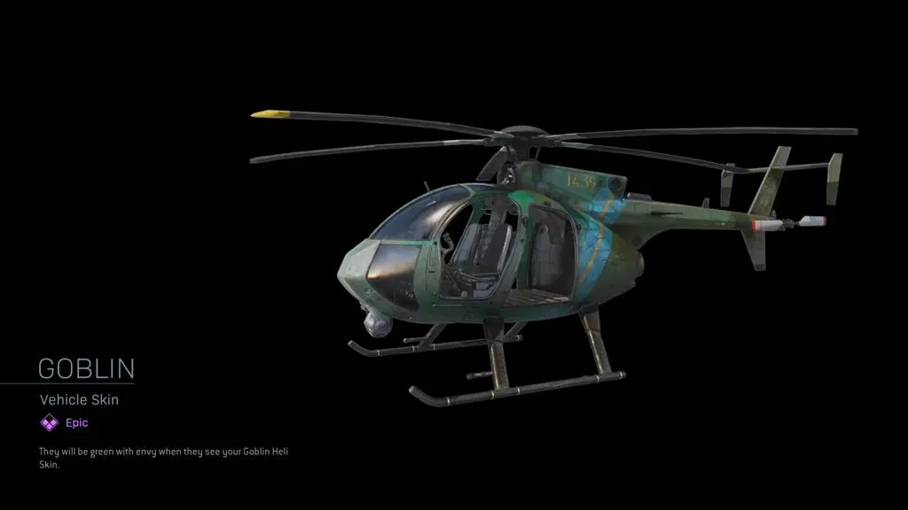 Goblin | Heli Skin - Vehicle Skin in COD Warzone | Call of Duty