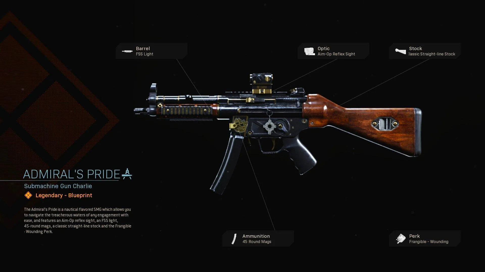 Admiral's Pride - COD Warzone and Modern Warfare Weapon Blueprint | Call of Duty