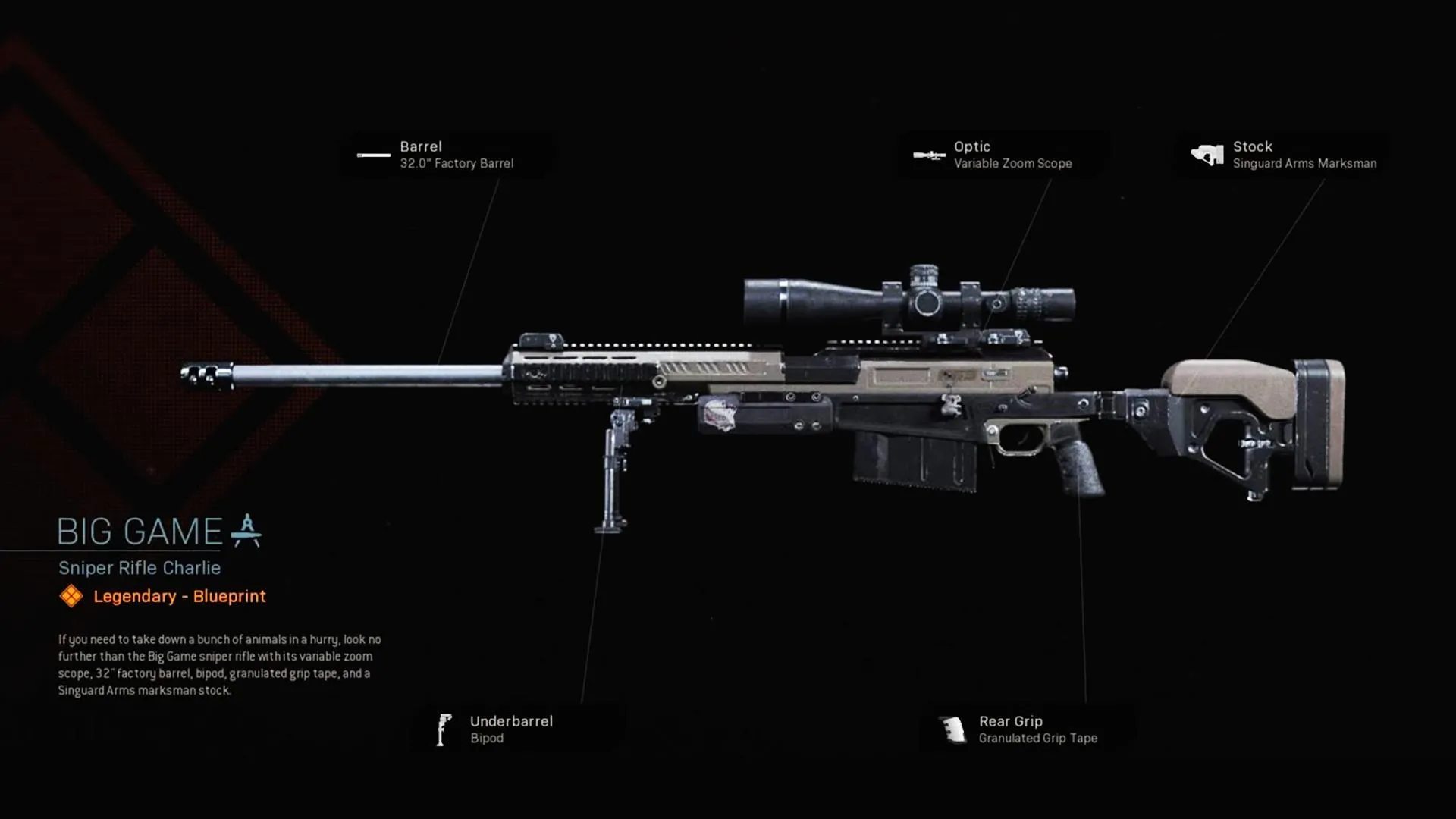 Big Game - COD Warzone and Modern Warfare Weapon Blueprint | Call of Duty