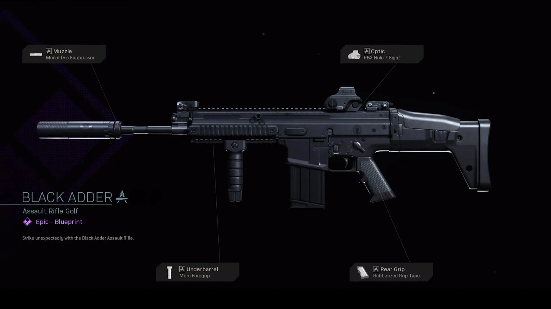 Black Adder - COD Warzone and Modern Warfare Weapon Blueprint | Call of Duty