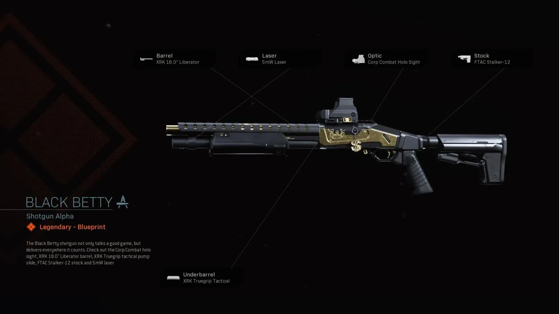 Black Betty - COD Warzone and Modern Warfare Weapon Blueprint | Call of Duty