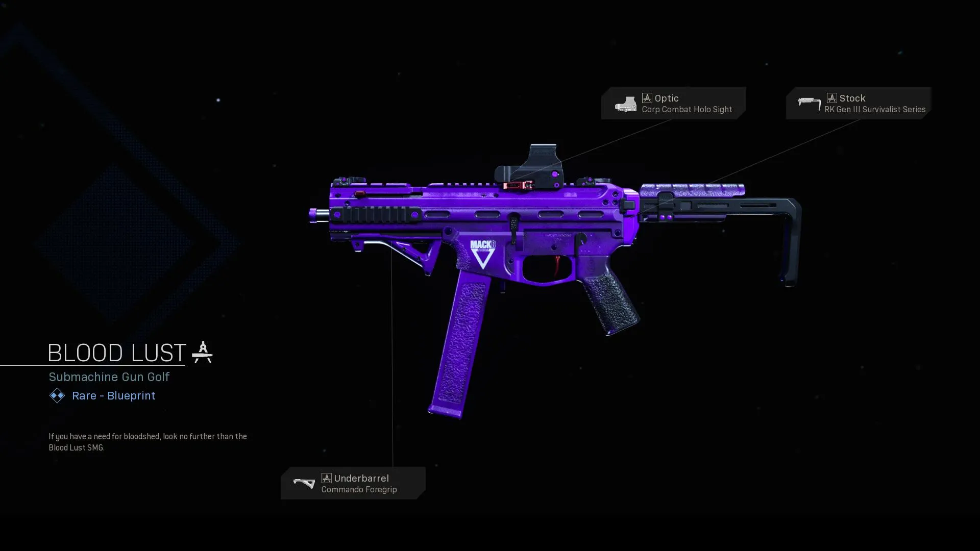 Blood Lust - COD Warzone and Modern Warfare Weapon Blueprint | Call of Duty Blood Lust - COD Warzone and Modern Warfare Weapon Blueprint | Call of Duty