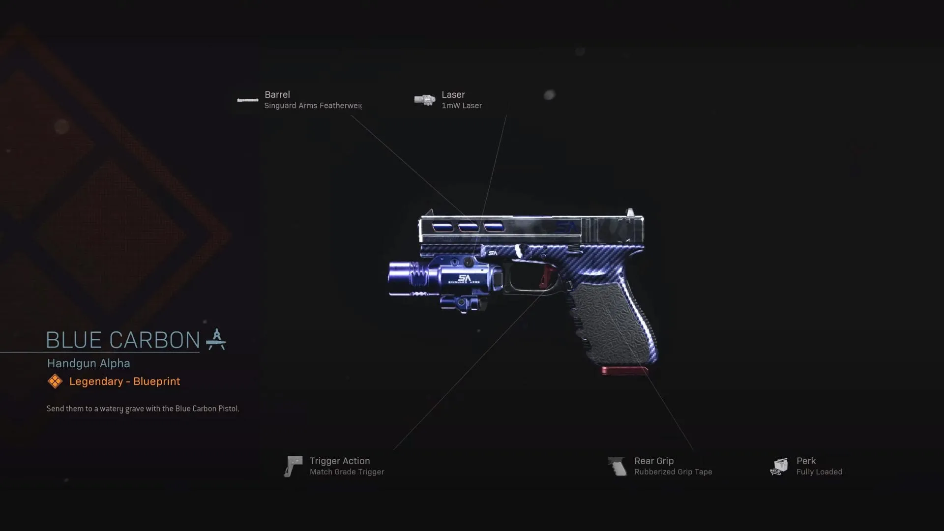 Blue Carbon - COD Warzone and Modern Warfare Weapon Blueprint | Call of Duty